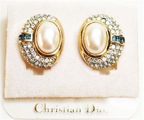 christain dior earings|genuine Christian Dior earrings.